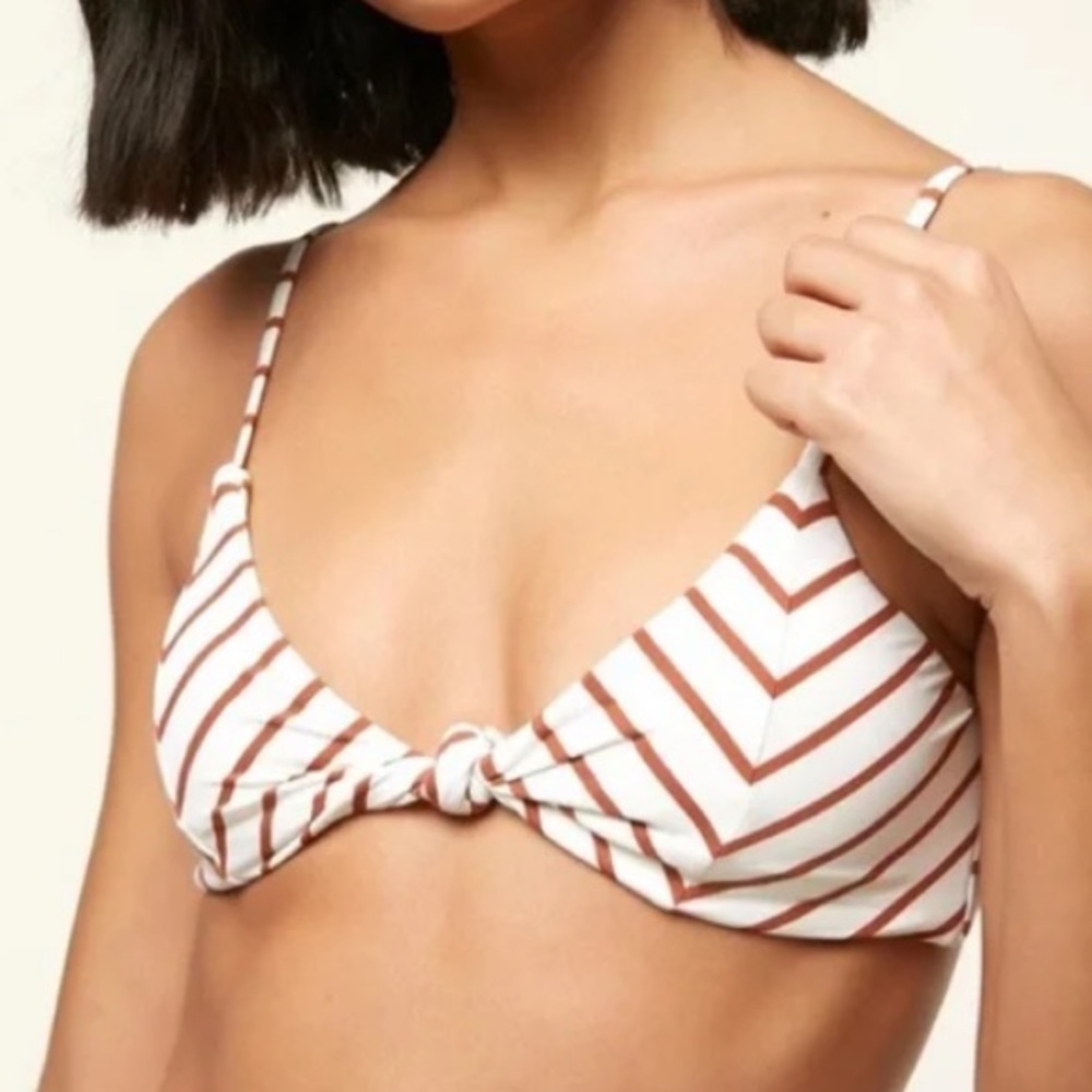 O’NEILL Karmen Stripe Knot BIKINI TOP SIZE MED
